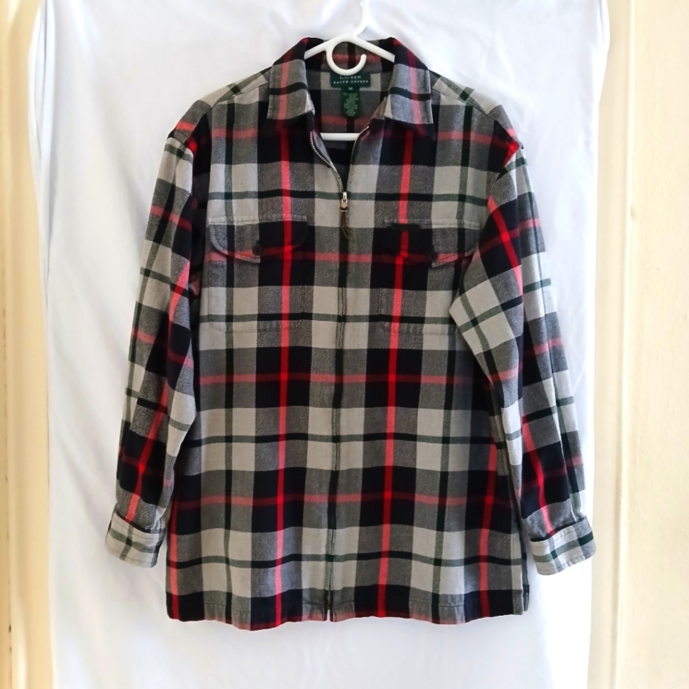 Lauren Ralph Lauren Plaid Flannel Shacket